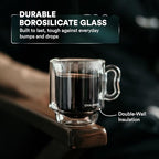 ovalware Espresso Coffee Cups 4oz/120ml | Set of 2, Butterfly Handle - Image 4