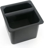 Barista Basics Durable Knockbox 6"x6"x5" - BPA-Free, In-Counter, Noise-Reducing with Rubber Gasket, Espresso Parts Warranty - Image 3