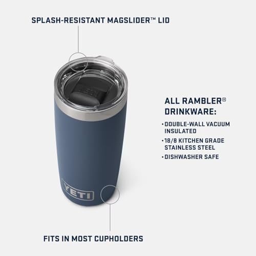 YETI Rambler 10 oz Tumbler, Stainless Steel, Vacuum Insulated with MagSlider Lid, Papaya - Image 2