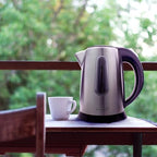 1 Liter Stainless Steel Cordless Electric Kettle – Fast Boil Hot Water Heater with Auto Shut-Off, BPA-Free, 360° Swivel Base, for Tea, Coffee & Instant Meals (Silver) - Image 2