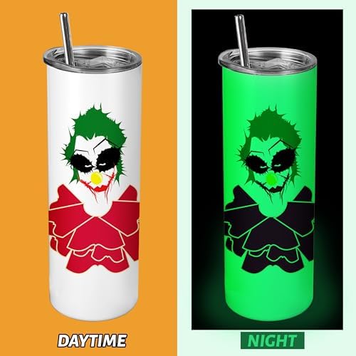 Joyclub 20 oz Sublimation Tumblers 8 Pack Glow in the Dark Tumblers - Image 2