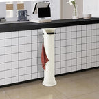 Knock Box for Coffee Grounds,Commercial Floor Standing Knockbox w/Removable Base,Coffee Knock Box,Coffee Grind Collection Dump Bin,Grounds Bucket w/Garbage Bags and Towels for Kitchen,Office (White) - Image 5