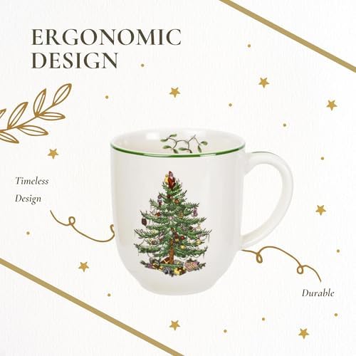 Spode – Christmas Tree Christmas Tree 14 oz Cafe Mug - Image 6