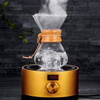 Cafetera Glass Coffee Kettle with Stainless Steel Filter Drip Brewing Hot Brewer Coffee Pot Dripper Barista Pour Over Coffee Maker 400ml - Image 3
