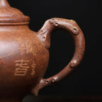 Tea Kettle Creative Home Use Golden Sand Plum Heralds Spring Smile Cherry Teapot Tea Room Kung Fu Tea Set Ceramic Tea Infuser - Image 4