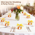 ComSaf Small Mason Glass Jars with Airtight Lids 4 oz 6 Pack Pantry - Image 6