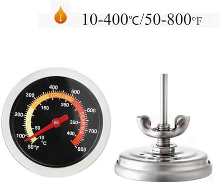 52mm 10℃-400℃ Kitchen Cooking Thermometer Meat Food Temperature Test Meter for Oven BBQ Grill with Probe Heat Barbecue - Image 4