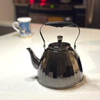 Stainless Steel Kettle with Tea Infuser in Gift Box 1.1 Qt (1 L) Stovetop Kettle with Removable Strainer, Kitchen Tea Pot for Stove Top, Induction Safe (Black 1.6 Qt (1.5)) - Image 2