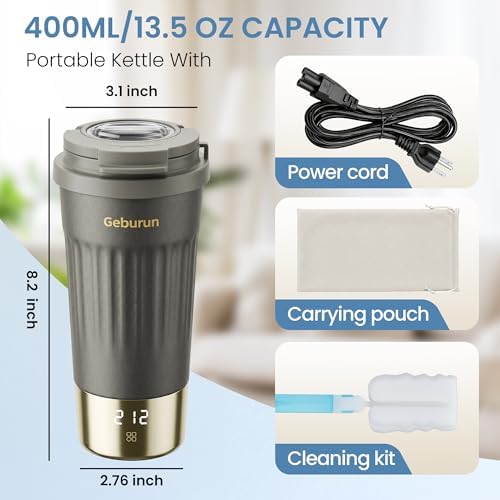 100-240V Travel Portable Electric Kettle 13.5oz 316SS 6 Temperature Control - Image 7