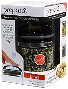 Prepara Evak Compact Glass Storage Canister, Medium, 6' x 3.75', 24oz - Image 4