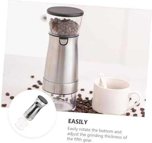 PRETYZOOM Coffee Grinder Electric Conical Burr Grinder Bean Mill Machine Ceramic Core Rechargeable - Image 7