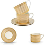 Luxury White & Gold Embossed Tea Cups and Saucers with Teapot, Sugar Bowl, & &Creamer, Vintage European Porcelain Coffee Set for Tea Party, Wedding, Gift (Gold, 4pcs/set) - Image 7
