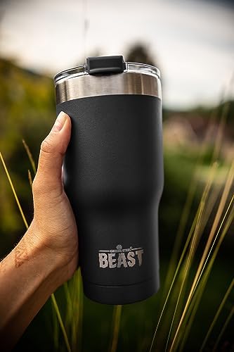40 oz tumbler - Vacuum Insulated Tumbler with Straw - Leak Proof Stainless Steel Travel Mug - Double Wall Iced Coffee Cup - Reusable Water Bottle - Gifts for Mom, Women and Men (Matte Black) - Image 3