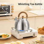 18/8 Stainless Steel 3.17 Quart Tea Kettle for Stovetop, Silver - Image 3