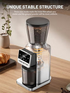 Conical Burr Coffee Grinder, Coffee Bean Grinder with Touch Screen 34 Grind - Image 4
