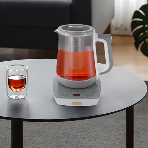 Electric Tea Kettle, Tea Water Boiler, Electric Glass Kettle with Tea Infuser and Temperature Control For Tea Water Boiler - Image 7