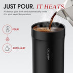 VSITOO S5 16oz Self Heating Travel Mug, Car & Desktop Charging Included - Image 2