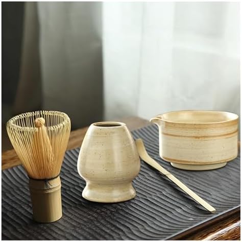 4PCS Matcha Tea Set Whisk Teaspoon Sets Indoor Beverage Shop Tea-making Tools Accessories(Pink) - Image 2