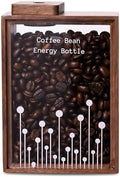 120g Coffee Storage Container, Wood Coffee Bean Storage Can, with One Way Exhaust Valve, with Sealing Ring, Walnut, for Home and Coffee Store, Decorate by Unknown