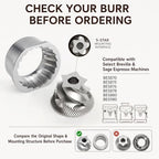 Conical Grinder Burr Set Replacement Compatible with Breville & Sage - Image 4