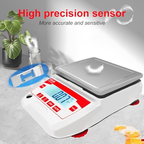 UXILAII Lab Scale 3200g x 0.01g Analytical Balance with 1kg Calibration - Image 4