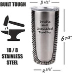 SERENGETI Yorkie 20 Oz. Stainless Steel, Vacuum Insulated Tumbler with Spill Proof Lid - 3D Print - Insulated Travel mug for Hot or Cold Drinks (Yorkie Tumbler) - Image 2