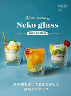 シービージャパン(CB JAPAN) CBJAPAN UCA Heat-resistant Cat Glass, 9.1 fl oz (270 ml), Condensation Resistant, 2 Layer Structure, Microwave Safe, Dishwasher Safe, Heat Resistant Cat Glass - Image 2