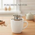 Stainless Steel Tea Infuser for Loose Leaf - Fine Mesh Strainer Fits Mugs & Cups (1.5-1.77 Inch Diameter) - Image 2