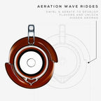 ICOSA Brewhouse Avensi Wave Cyclone Coffee Server - Standard 18.6oz/550ml - Image 3