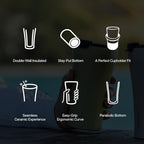 Sttoke The Mossy Meadows Classic with Leakproof Lid Heather Green Tumbler, 12 oz. Capacity - Image 4