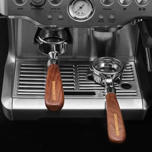 54mm Espresso Tool Set | Bottomless Portafilter with CrossCreek Walnut Handle | 54mm Espresso Distributor | Fit Breville & Sage Barista Espresso Basket | Coffee Accessories - Image 4