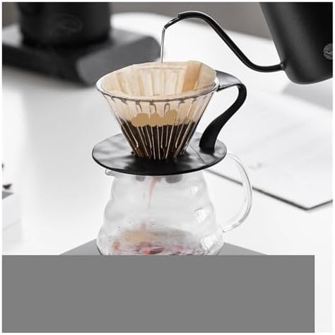 Coffee Filter Cup, Wide Grooves For Filter Fit,V-Shape Heat-Resistant Glass Coffee Dripper(CK5201) - Image 5