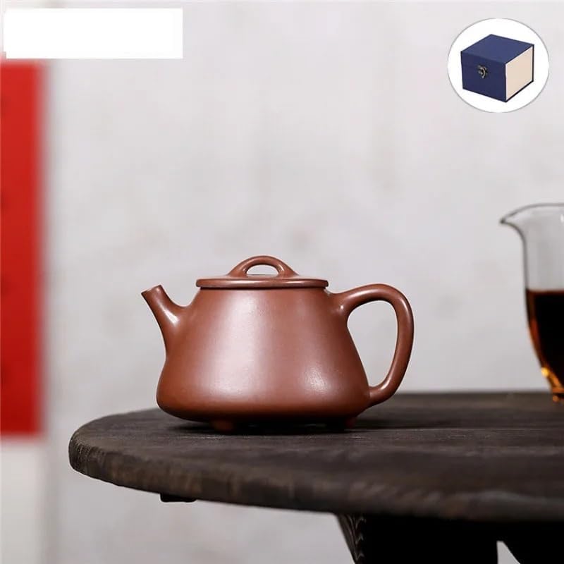 Tea Pots For Loose Tea 210ml Retro Purple Clay Teapots Handmade Pot Raw Ore Purple Mud Kettle With Infuser Zisha Tea Set Craft Chinese Teapot Tea Infuser Pot - Image 2