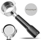 51mm Bottomless Portafilter & 51mm Adjustable Coffee Distributor Bundle, 2 Ears Stainless Steel Head, Only Compatible with De'Longhi ECP3420, EC155, BCO430, EC260, and ECP3120 by Unknown