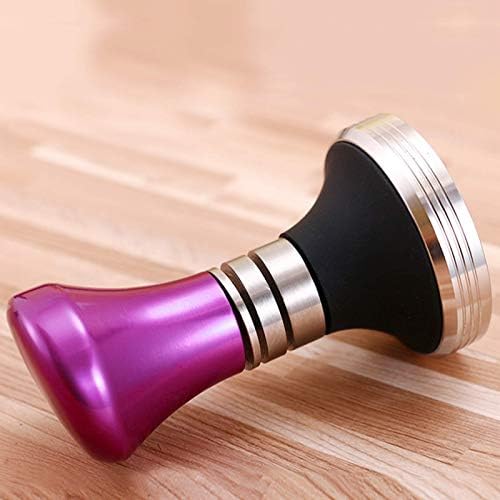 Coffee Tamper 58mm, Espresso Coffee Tamper Hammer Coffee Tamping Tool Calibrated Flat Tamper with Stainless Steel Base(Pink) - Image 6