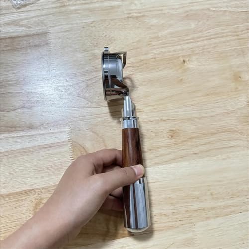 54mm Bottomless Coffee Portafilter Replacement，Compatible For Breville，870 875 878 880，Barista Tool With Basket Accessory(A black wood) - Image 7