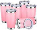 StarSpeed 6 Pack 20oz Stainless Steel Travel Coffee Tumbler,Light Pink by StarSpeed
