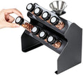 Coffee Bean Storage Rack, 22-25g Single Dose Coffee Bean Sample Tubes, With One-way Exhaust Valve, Funnel, Dual Layer Metal Display Stand, For Home Coffee Tasting & Bean Sample Display by Unknown