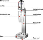 Electric Milkshake Maker Machine with 29oz Mixing Cup 2 Speeds Milk Shaker Blender Stainless Steel Drink Mixer Frappe Mixer Protein Shaker for Milk Frother Smoothie Cocktails - Image 4