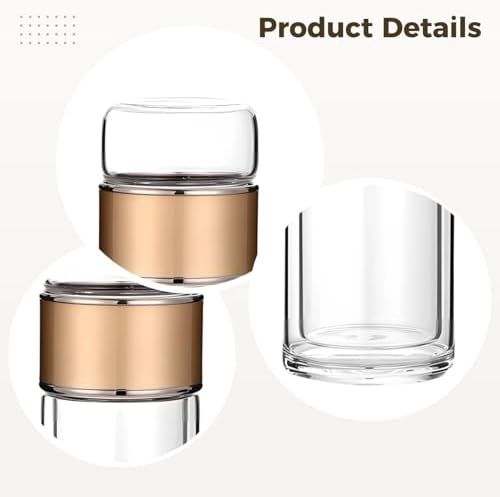 Tea Infuser Bottle, Double Wall Glass Travel Mug, Loose Leaf Tea Strainer Cup, Glass Water Tea Tumbler for Homes, Offices, Schools, Hot and Cold Drinks, Champagne Gold, 16.9 oz - Image 2