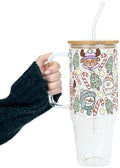 Sip-Sip Hooray! Christmas Cuties 40oz Glass Tumbler with Lid and Straw by Sip-SipHooray