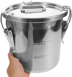 Abaodam 6l Stainless Steel Airtight Food Canister with Locking Clamp Lid - Image 4