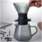 Immersion Dripper Coffee Maker Set Glass 02 Dripper Pour Over Coffee Making Set Immersion Dripper Switch Drip Coffee Accessories(V02 Set-Transprent) - Image 6