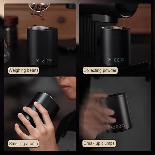 Digital Coffee Dosing Cup, 0.1g Precision Electronic Scale With Led Display, Rechargeable Coffee Bean Measuring Cup, 500g Capacity, For Pour Over And Drip Brewing, Black - Image 3