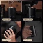 Digital Coffee Dosing Cup, 0.1g Precision Electronic Scale With Led Display, Rechargeable Coffee Bean Measuring Cup, 500g Capacity, For Pour Over And Drip Brewing, Black - Image 3