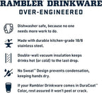 YETI Rambler 42 oz Straw Mug, Moon Dust - Image 2