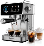 Touchscreen Espresso Machines with Timer, 51oz Water Tank, 20 Bar by GeniCup