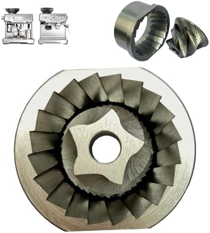 44.6mm Coffee Grinder Conical Burr Set Compatible For Breville/Sage Espresso Machines Household Electric Coffee Grinder Machine Replacement SUS420 Conical Burr Part Accessories Maintenance by FFDBURR