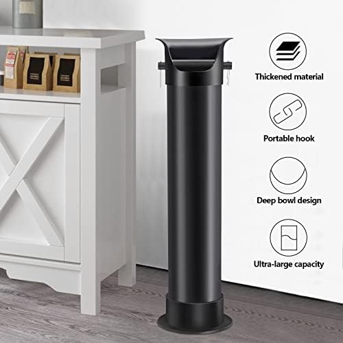 Espresso Coffee Knock Box for Barista Commercial Knock Box for Espresso Coffee Grounds Floor Standing Knock Box with Garbage Bags and Towels - Image 6