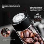 banapoy Single Dose Coffee Bean Storage Tubes and Stand, Adjustable Large Tempered Glass Sealing Coffee Bean Cellars with Adjustable Display Rack and - Image 5